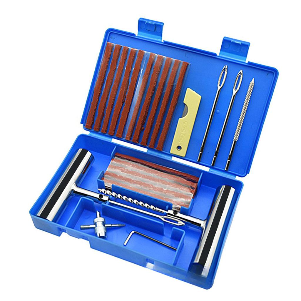 Multifunctional Vehicle Tire Repair set Efficient Flat Tire Fixing set  Tool set 33/58pcs for Roadside Fixes