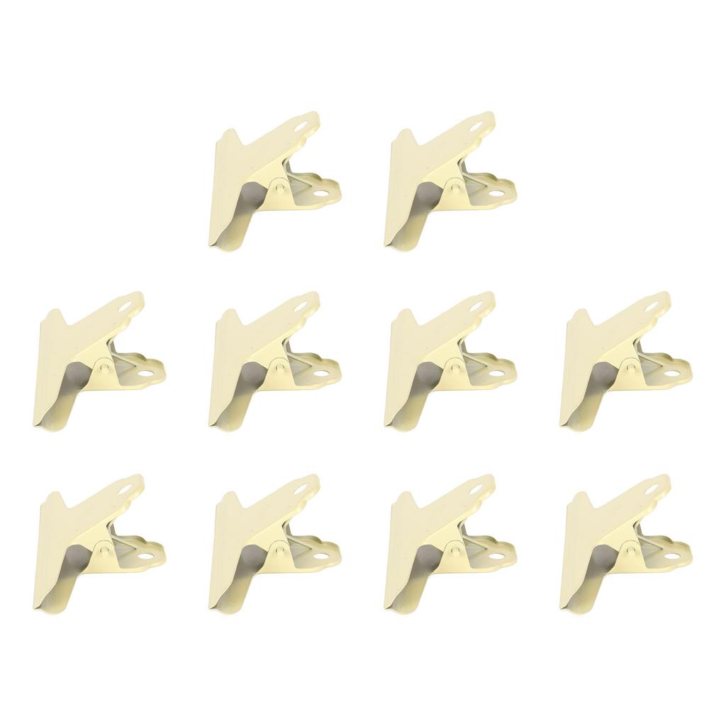 10pcs Metal  Clip Multipurpose Strong Grip Large Paper  Clips for Office School Yellow