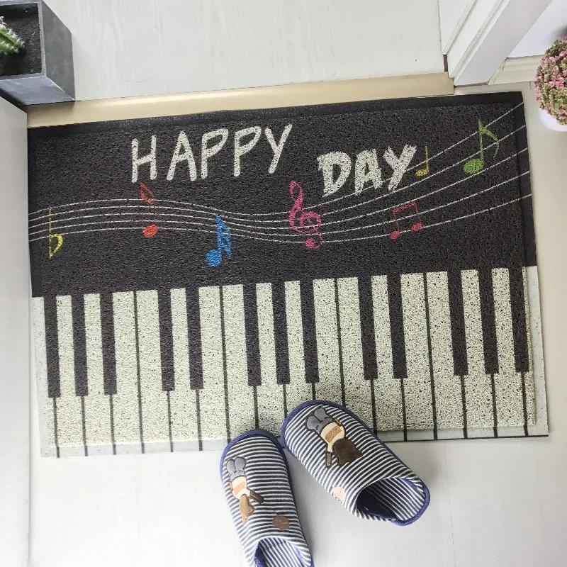 Entrance door carpet entry door floor mat silk ring foot mat