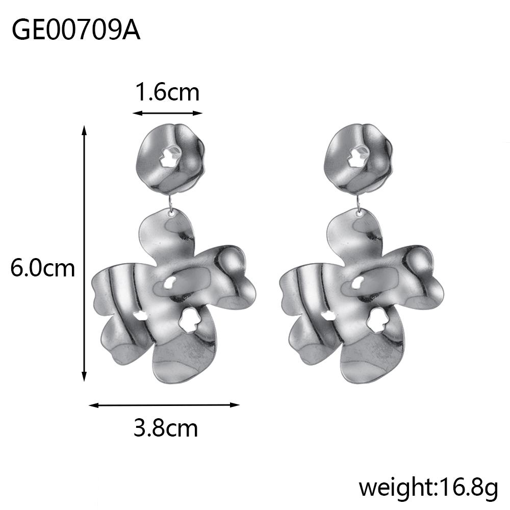 

CARLIDANA Stainless Steel Irregular Dangle Earrings Gold Plated Waterproof Starfish Shell Ocean Beach Fashion Women Jewelry