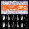 Glossy Semi-Frosted False Nail Art Tips - Boxed, Seamless, Wearable Stickers
