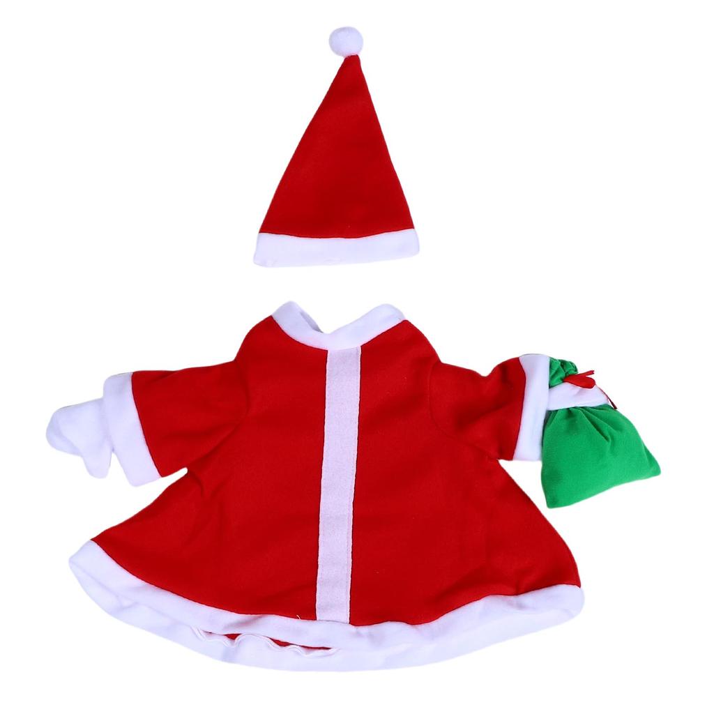 Xmas Goose Outfit Garden Yard Decoration Goose Clothing Costume for 23 Inch Statue with Hat