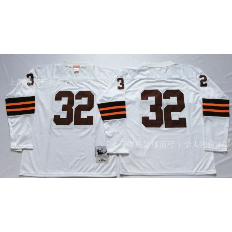 Cleveland Browns Retro Football Jersey 32 19MN NFL Style Fan Apparel Men Sports Team Support
