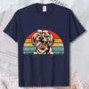 Tzu Dog Funny Retro Vintage Style Tee Fashion Unisex Cotton Tshirt Unisex Unisex Shortsleeve Tees Dog Lover Printing Tshirt