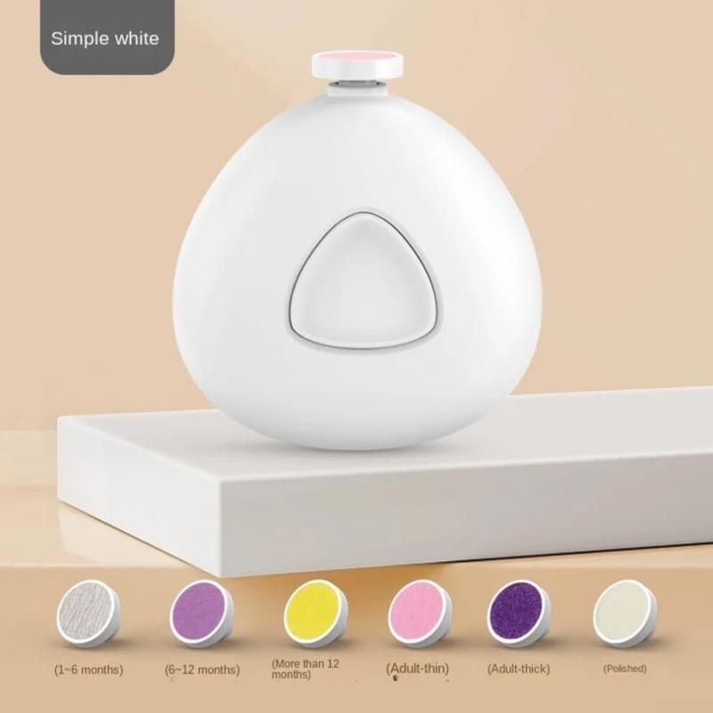 Electric Nail Grinder for Pets, Fully Automatic White Nail Clippers with Quiet Motor and Safety Guard