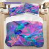 Hummingbird Pattern Bedding Quilt Set Quilt Cover Pillowcase Home Decoration Birthday Gift (1 * duvet cover + 2 * pillowcase, without core)