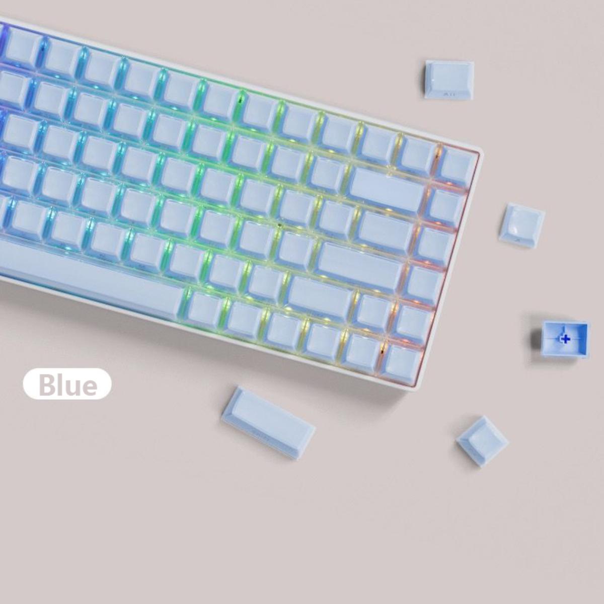 

Колпачки клавиш Jelly Crystal с боковой гравировкой, 113 клавиш, двухцветная литьевая самодельная механическая клавиатура, OEM-прозрачные колпачки клавиш CHINA