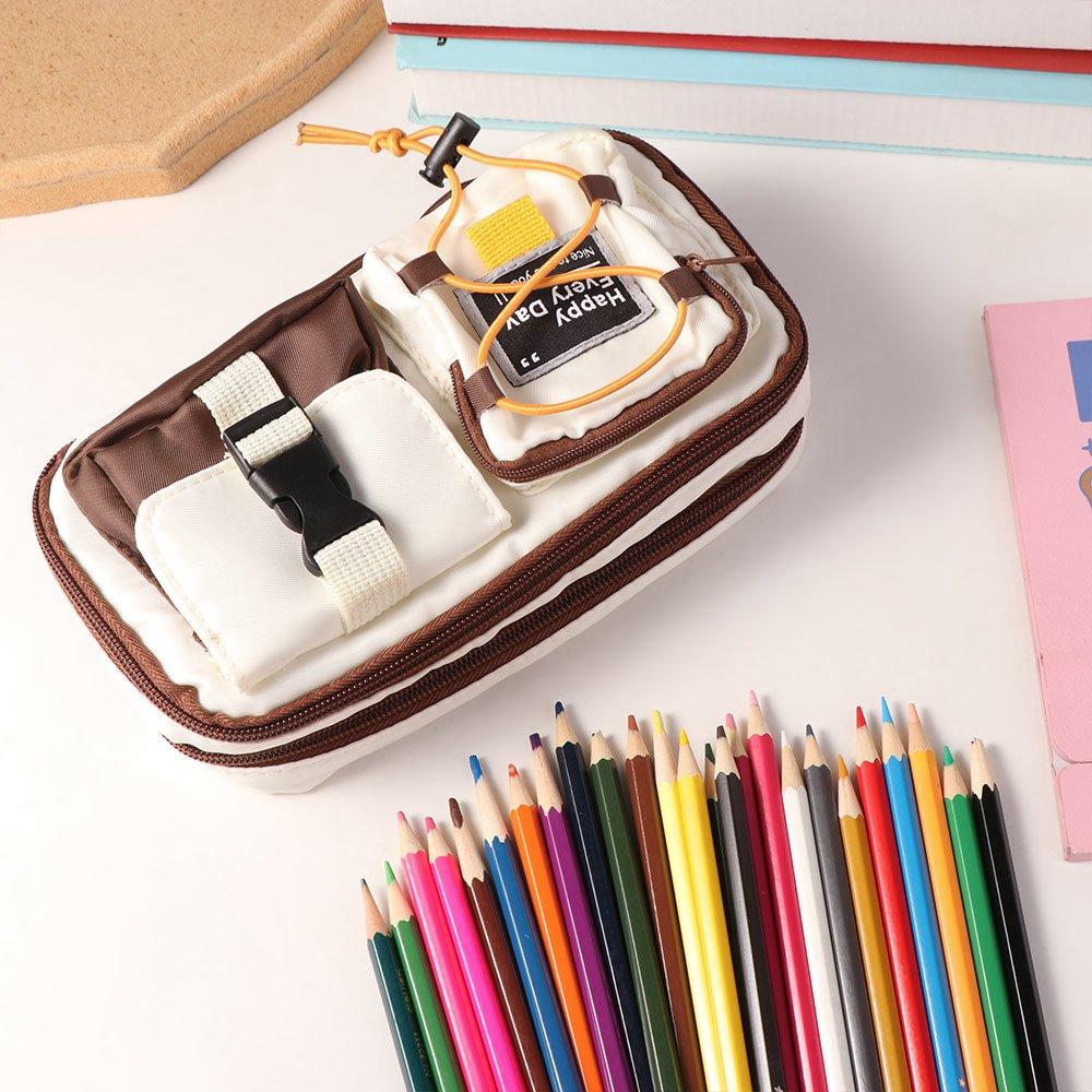 Dirt-resistant Pencil Pouch High Appearance Pen Bag Student Stationery Bag  Schools Supplies