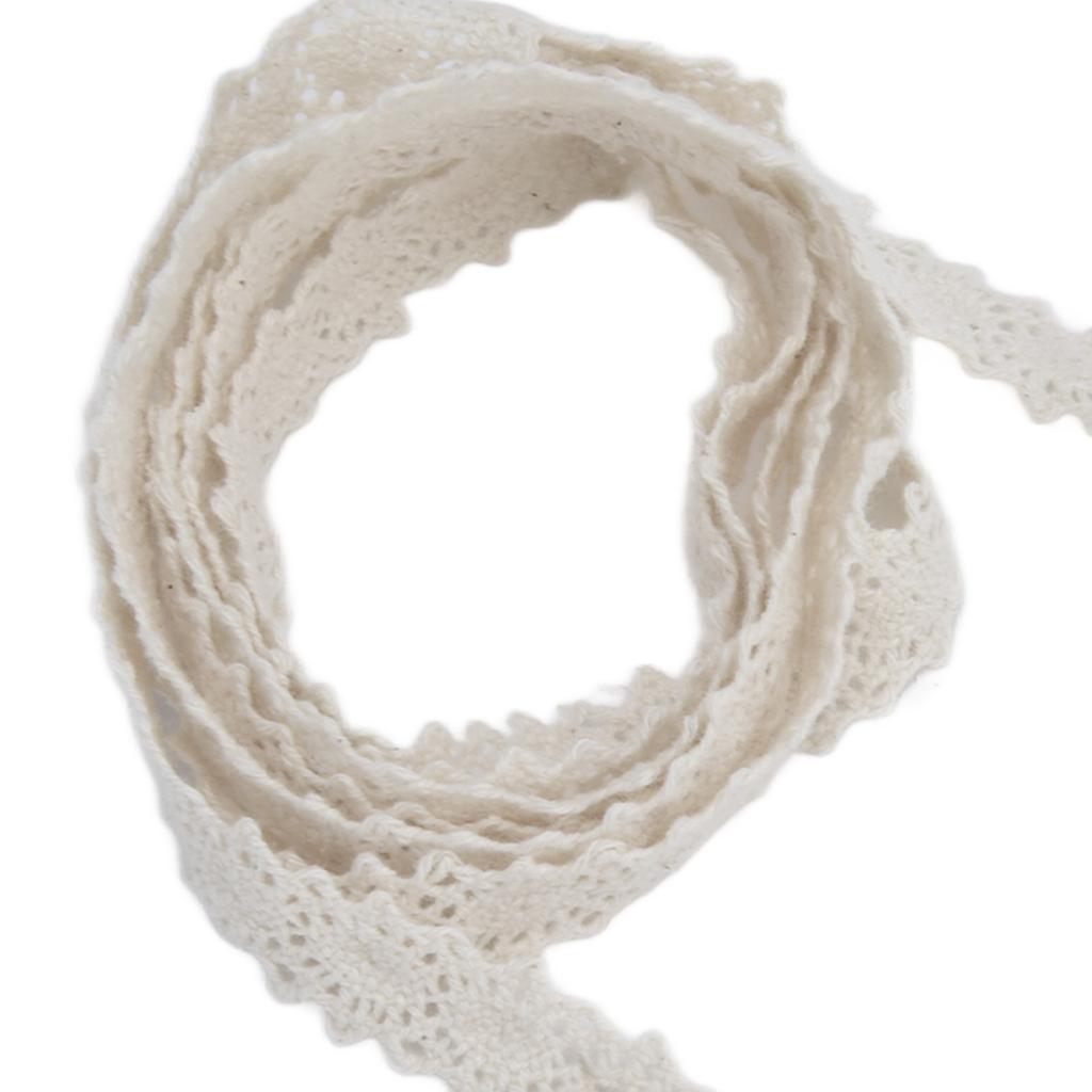 Spitzenband 20 Yards 1,1 cm Breite Weiche Bequeme Exquisite Spitze für Vorhang Kleidung Tischdecke Geschenkdekoration