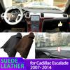 Wildleder Leder Armaturenbrettmatte Armaturenbrettabdeckung Armaturenbrettpolster Sonnenschutz Teppich Zubehör für Cadillac Escalade EXT 3. Generation 2007-2014