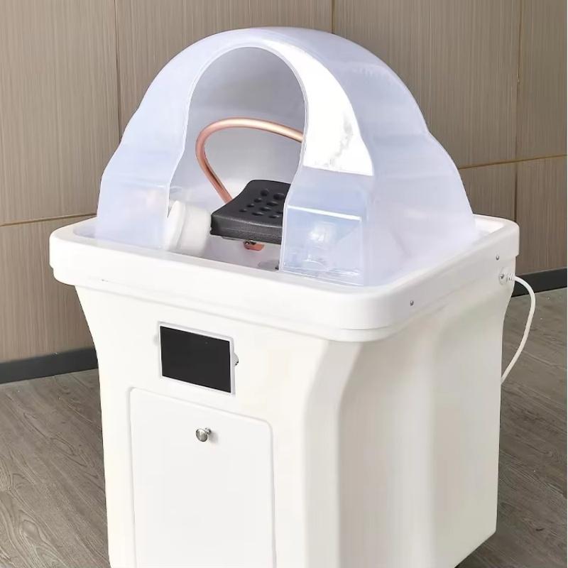 New Mobile Head Therapy Device Water Tank SPA Automatic Water Circulation Constant Temperature Shampoo Basin Hair Salon 2025