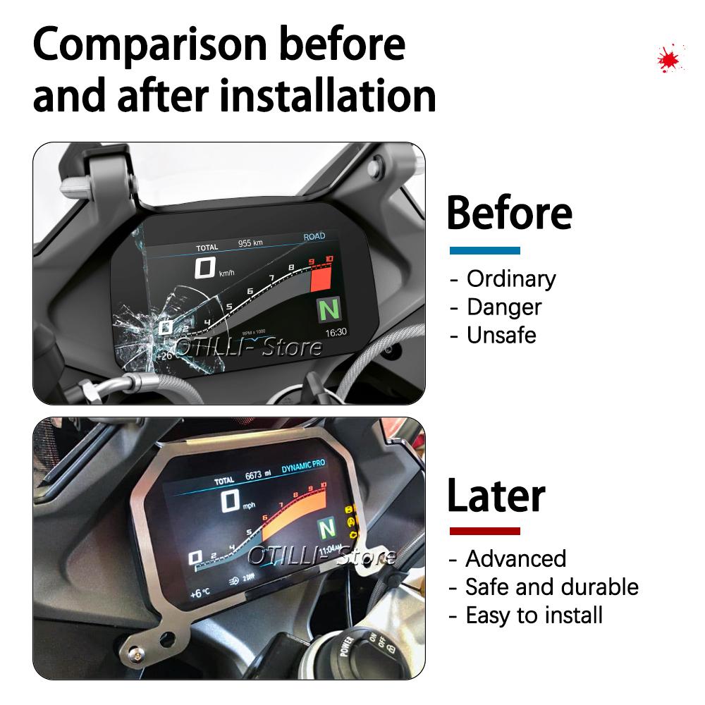 R 1250 RS Motorcycle Meter Frame Cover Screen Protector Protection R1250RS R1250rs R 1250 Rs Accessories TFT Theft Protection