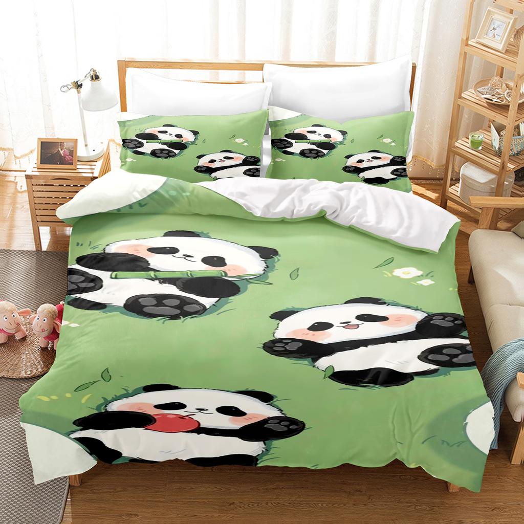 Panda Duvet Cover Set Comforter Bedding Sets 3d Children'S Bedding Set Twin Size King