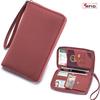 Genuine Leather Women's Anti-Theft Passport Holder & Large Capacity Wallet