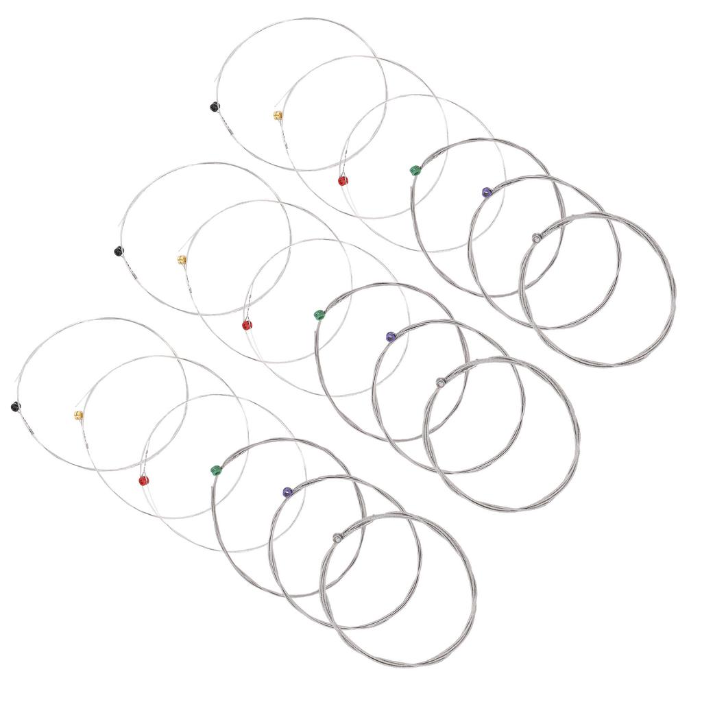 18Pcs Electric Guitar Strings Nickel Alloy Ball End Wound Regular Light for Guitarist