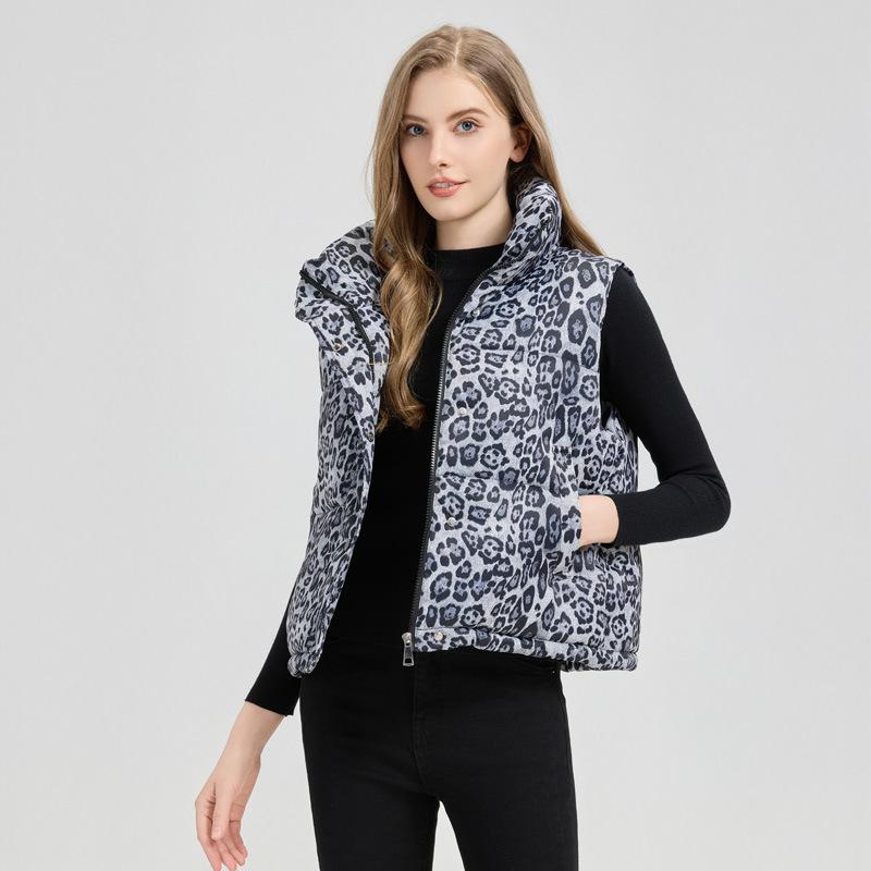 Winter New Vest Short Fashion Korean Version Thin Women's Vest Jacket