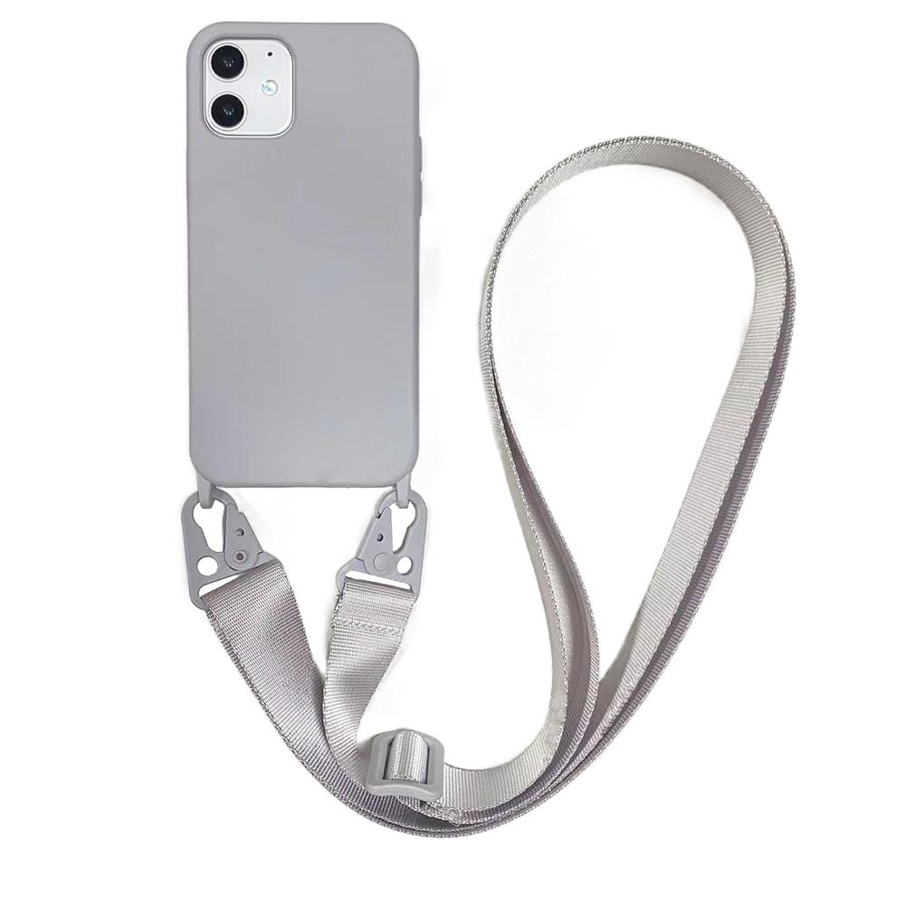 Crossbody Ketting Lanyard Koord Telefoon Hoesje Voor Iphone 16 15 14 Plus 13 12 Mini 11 Pro Xs Max Xr X Siliconen Zachte Tpu Ach