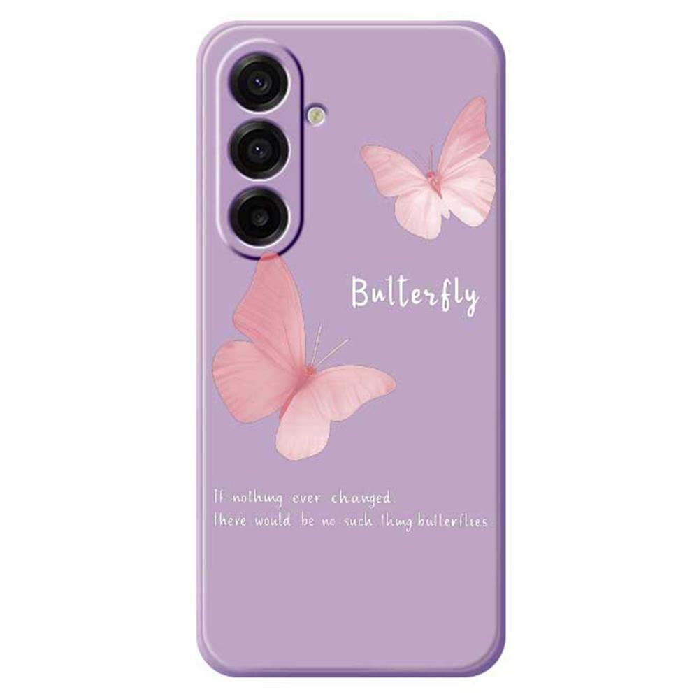 For Samsung Galaxy A17 5G Case Butterfly Pattern Printing Straight Edge TPU Phone Back Cover