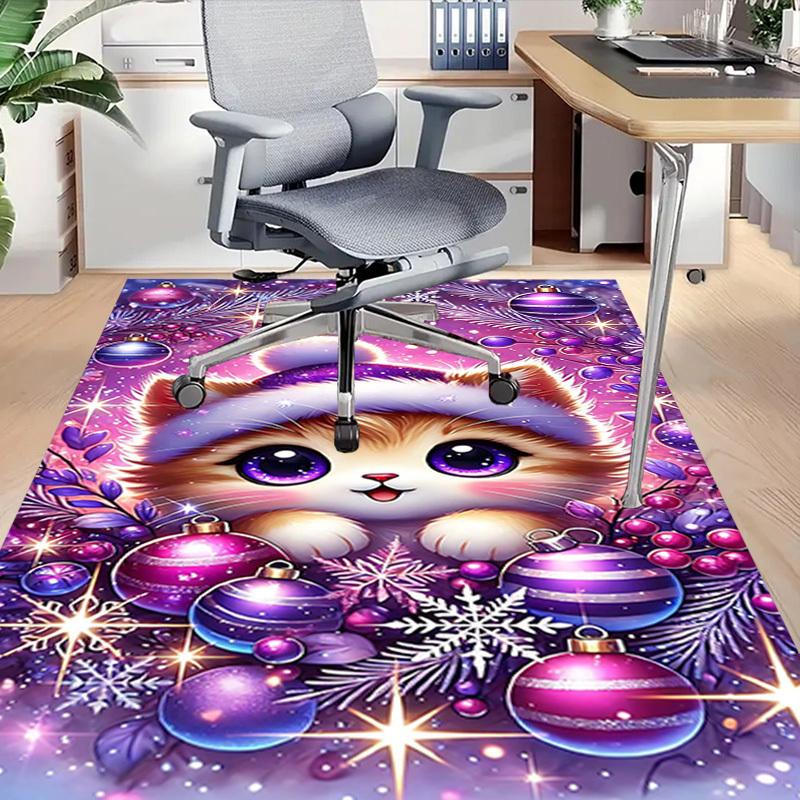 1PC cat ornament Extra Large Non Slip Floor carpet, Office, family, Studio   Large Area Rug Indoor Rugs, Bold Statement Piece