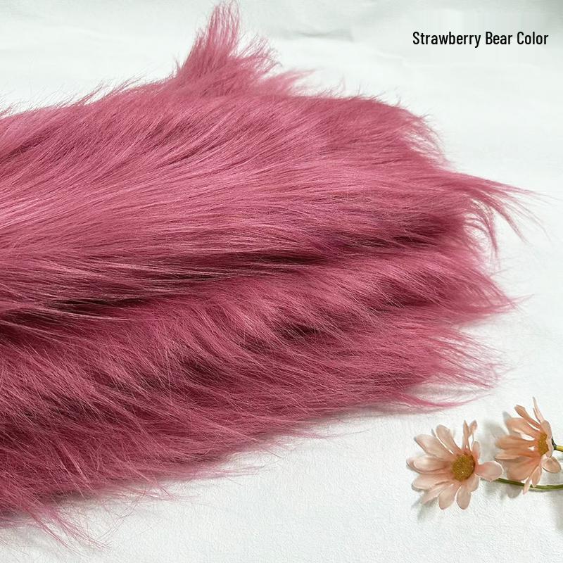 12cm Plüschstoff für DIY-Baumwollpuppenkostüme und Upcycling-Projekte