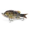 125Mm Plastic Silk Tail 2 Sections Sunfish Simulation Multi-Section Bait S Type Flexible Underwater Swimming Luya Bait