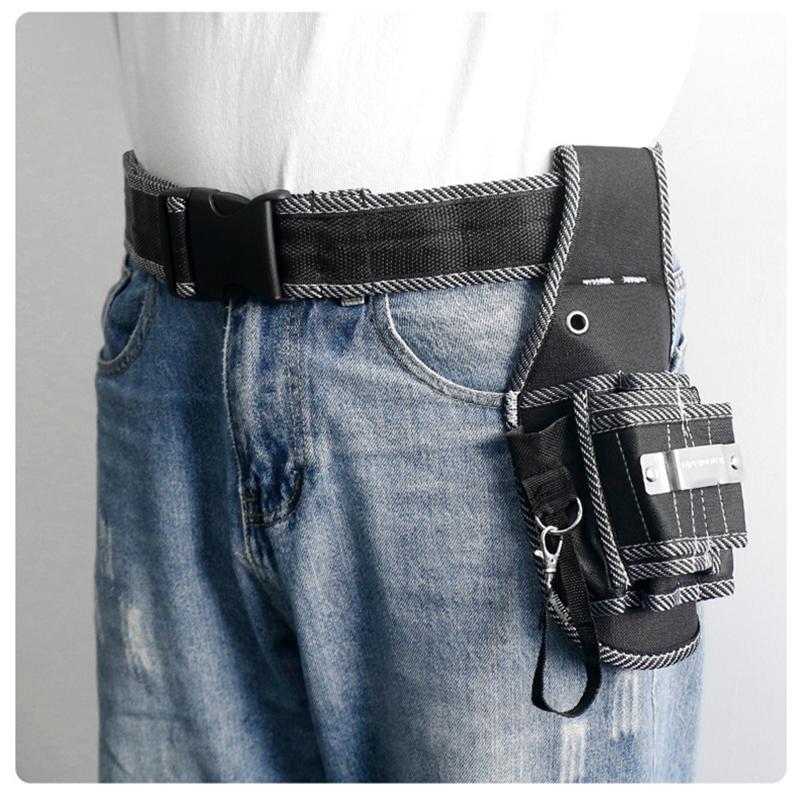 Waist Bag Storage Tool Kit Multifunctional Durable and Portable Drill Storage Holster Pocket Waist Pack for Electrician Repair