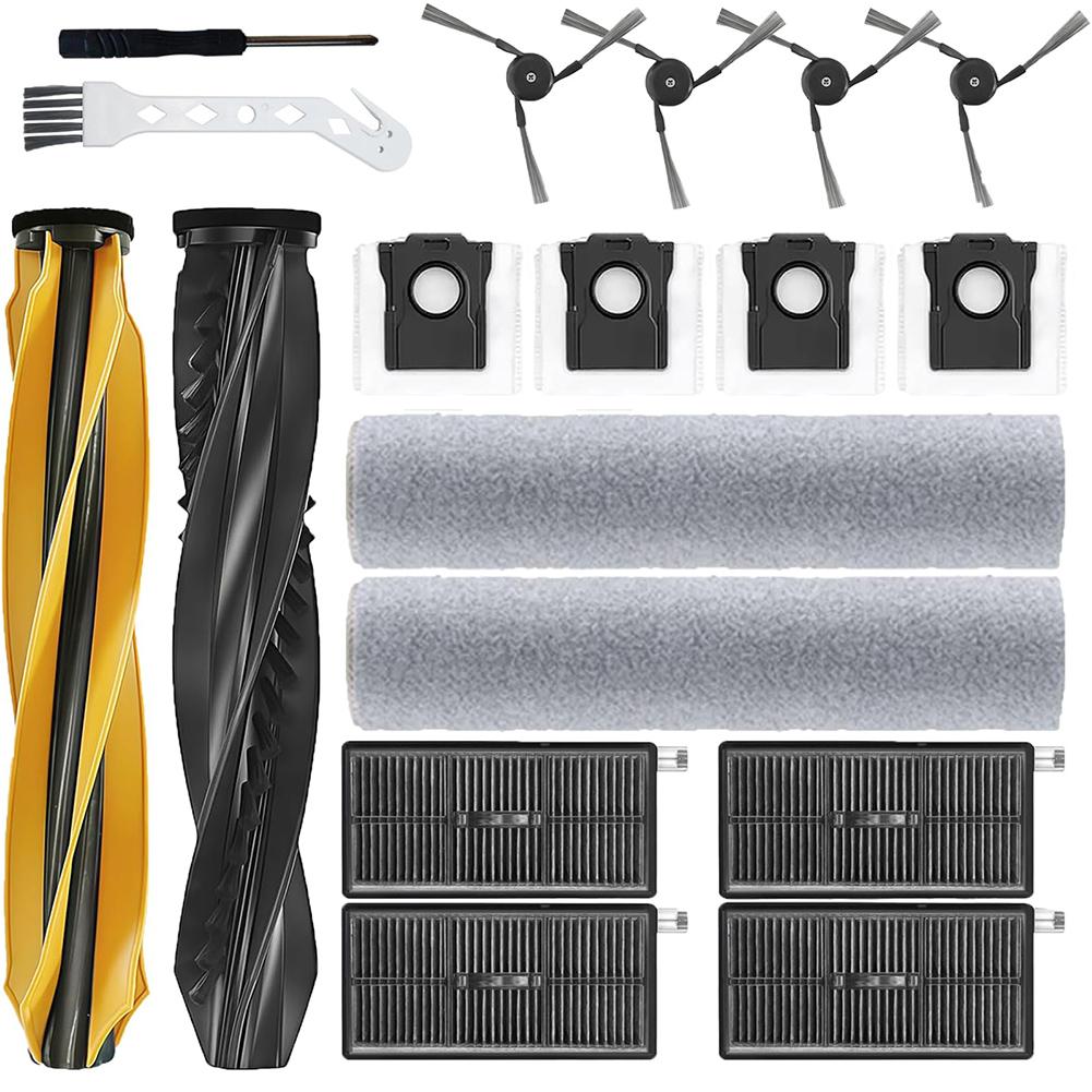 Vacuum Cleaner Replacement Kit With Main Brush Side Brushes Filters Mop Wheels For Dreame Aqua10 Ultra Track Complete