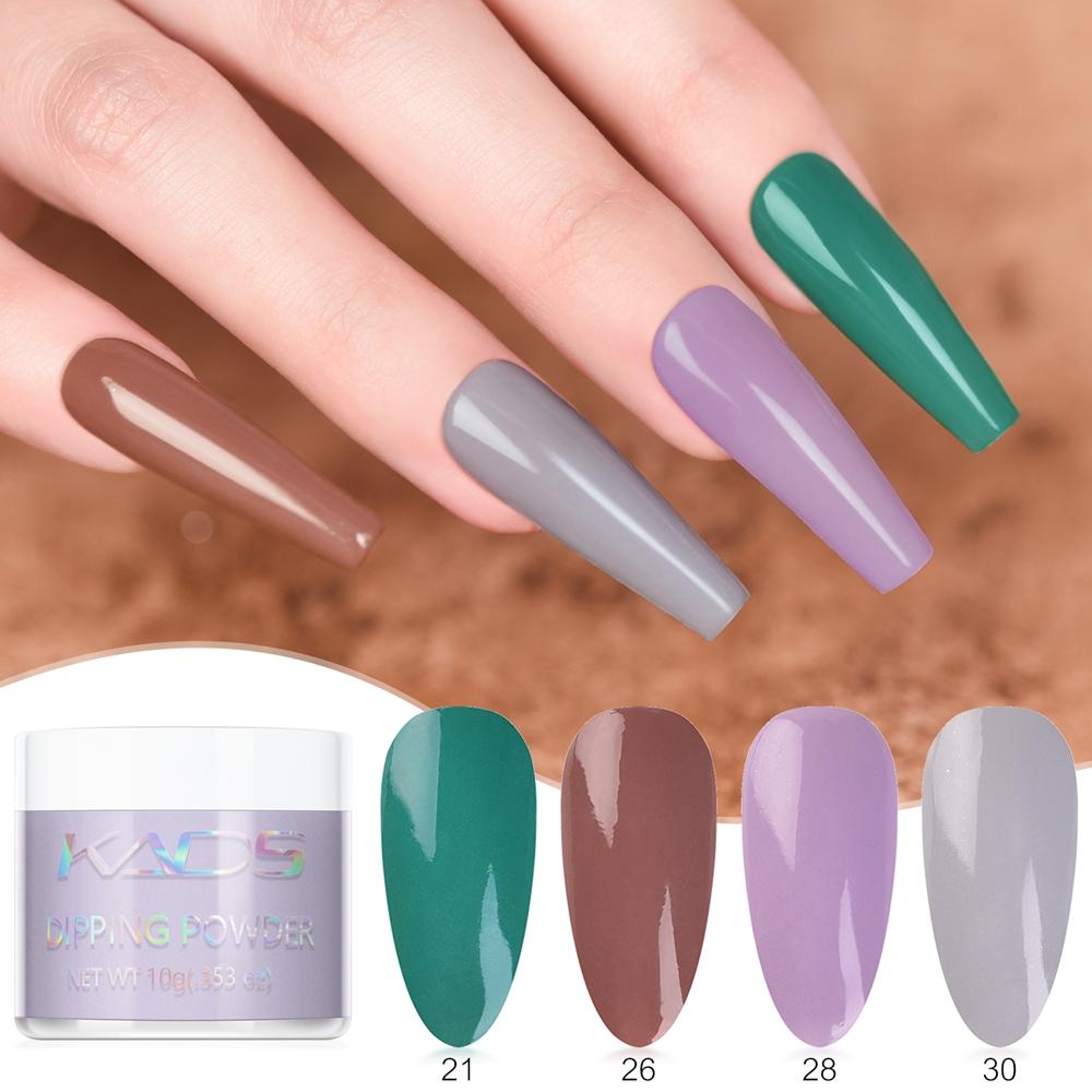 kads 10g Nail Glitter Dipping Powder 40 Colors Can Choose Nail Art Dip Powder Nude French Nail Salon