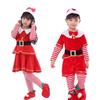 Fröhliches Weihnachts-Elfen-Kleinkind-Outfit für Weihnachtsfeier Claus-Kostüm