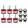 6pcs Quick Removal Thumb Screw Steel Billet Aluminum D Ring Design Hardtop Bolts for Wrangler JK JT 2007 To 2018