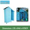 Outdoor Anti-Corrosion Sunscreen Storage Cabinet for Garden and Courtyard