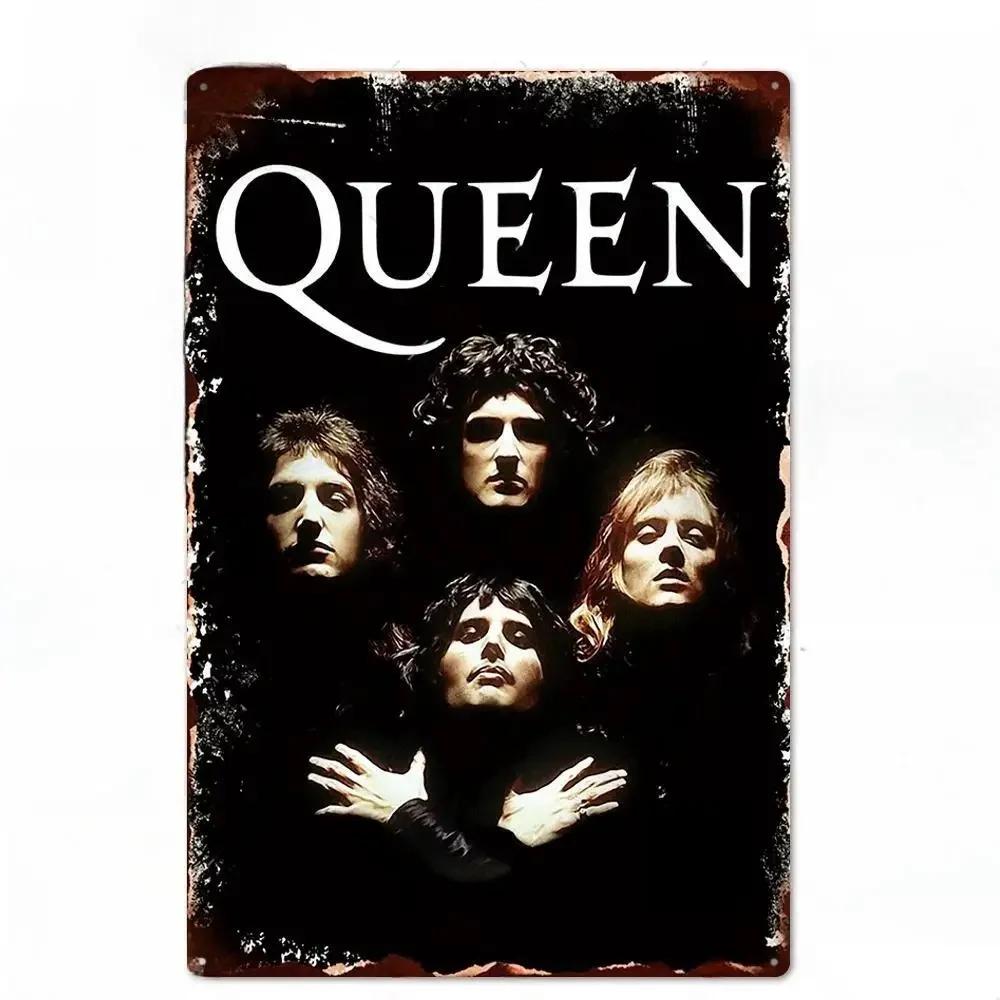 Vintage Rockband Metallschild Poster Aluminiumplakette Wandplatte Für Man Cave Werkstatt Bar Pub Garage Club Retro Heimwanddeko