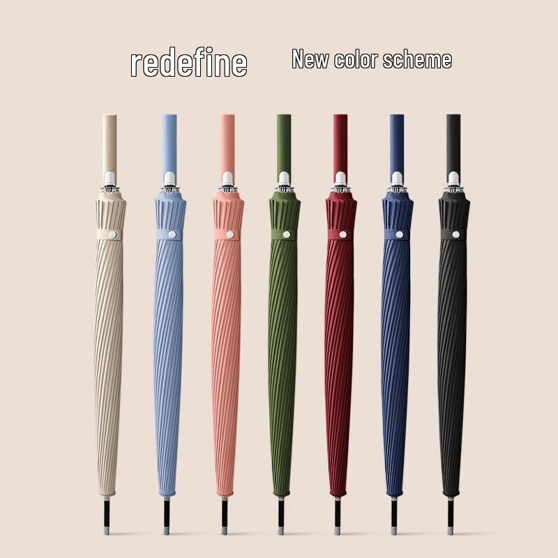 Maydu 24-Rib Oversized Automatic Straight Umbrella