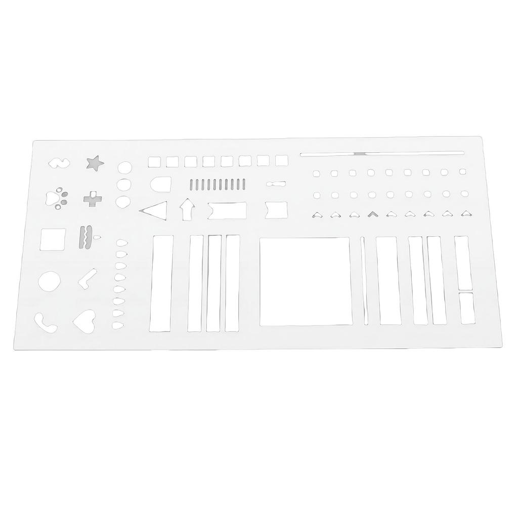 Planner Stencil Plastic Reusable   Flexible Record Template Accurate Drawing Journal Craft Supplies for Schedule Transparent