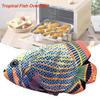 Non-slip Fish Shape Oven Mitts Colorful Baking Insulation Glove Creative BBQ Glove  Cooking