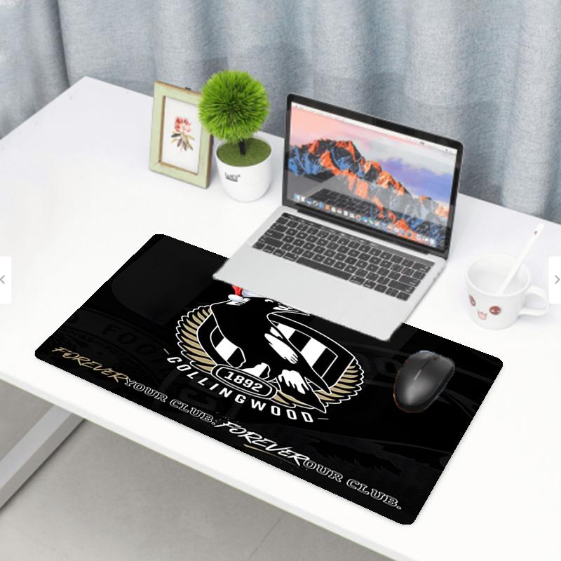Football Club Print Mouse Pad, Anti‑Slip Desktop keyboard Mat, for PC Laptop Gaming Working Daily Use, Cool Festival Surprise Gift