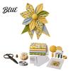 Kit de Couture pour la Fabrication d'Accessoires pour Cheveux Grand Nœud Patchwork Kit de Couture DIY Ensemble de Fournitures en Tissu Matériaux de Décoration faits à la Main Pack de Matériaux Décoratifs pour