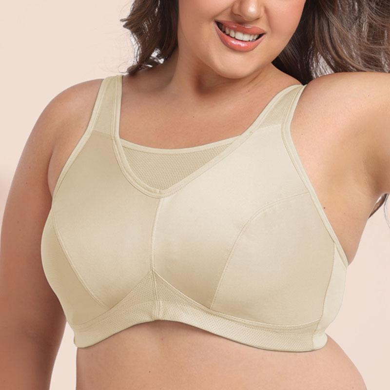 High-heeled Full-coverage Shockproof Large-size Sports Bra for Large Breasts European and American Yoga and Fitness Underwear