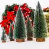 4pcs Christmas Decoration Good  Mini Christmas Tree Simulation Vivid Desktop Displaying Christmas Tree for Party Creative Desktop Decorations