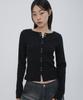 Chicks Snap Cardigan Black