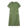 Short Sleeve Plus Size Cotton Linen Vintage New In Dresses for Women Casual Loose Long Summer Dress