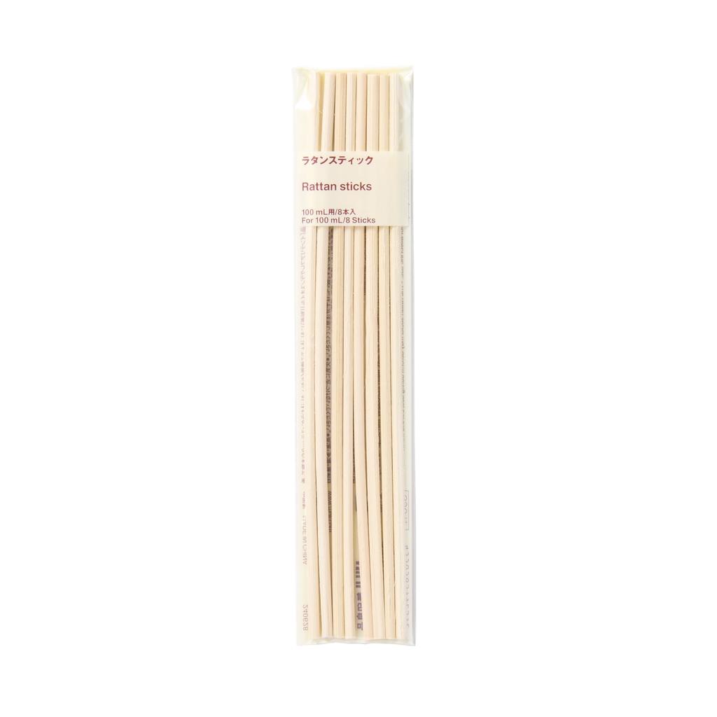MUJI Rattan 100mL Pack of OCH29A4A Sticks, Capacity, 8,