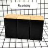 Bamboo Lid Square Metal Storage Tin for Coffee, Sugar, Tea - European American Style