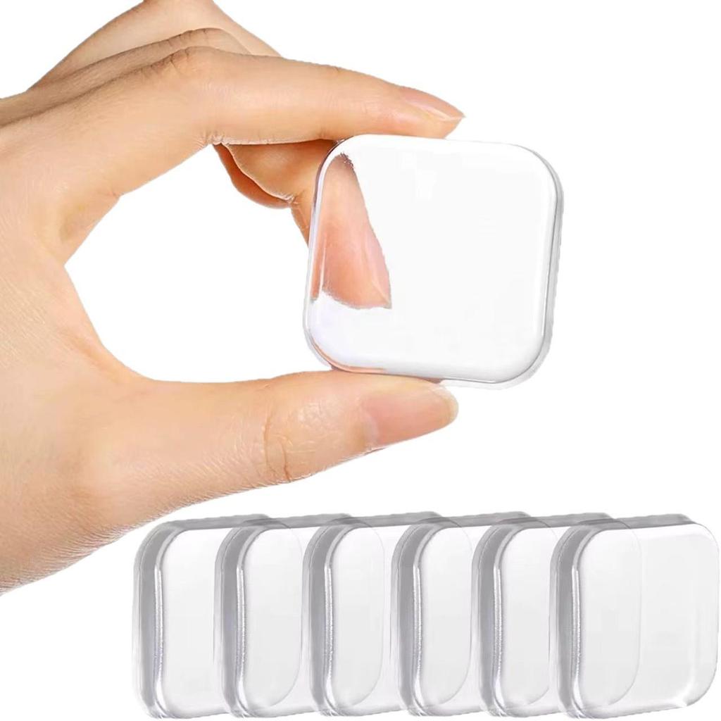 Transparent Silicone Anti-Collision Pad for Door Handles and Cabinets - Removable & Traceless.