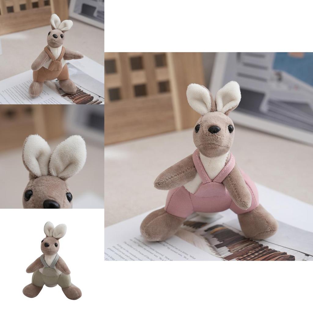 Adorable Plush Kangaroo Keychain Doll With Cute Design For Couples And Collectors