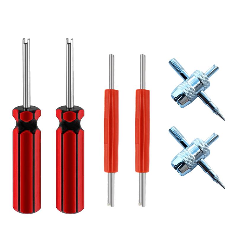 1 Set Bil Däckventil Kärna Borttagningsverktyg Insats Borttagningsverktyg För Bil Cykel Motorcykel Hjul Ventil Kärna Nyckel Skruvmejsel