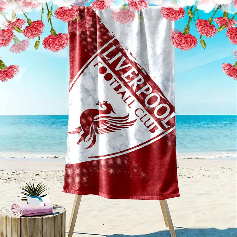 Liverpool Print Beach Towel, Large Soft Quick Dry Towel for Beach Camping Swimming