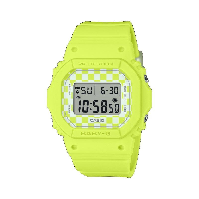 Casio Women's Gold Baby-G Resin 100M Water Resistant Shock Resistant Alarm Quartz Watch Bgd-565Gs-9