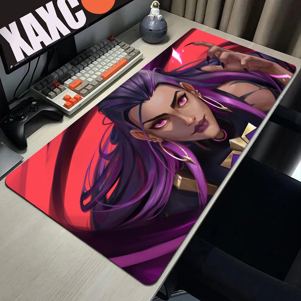 Reyna Valorant Mouse Pad Gaming XL Grande HD Nuovo Mousepad per Casa XXL Tappetino per Tastiera Gomma Naturale Morbida Tappeto per Ufficio Mouse Pad per Laptop