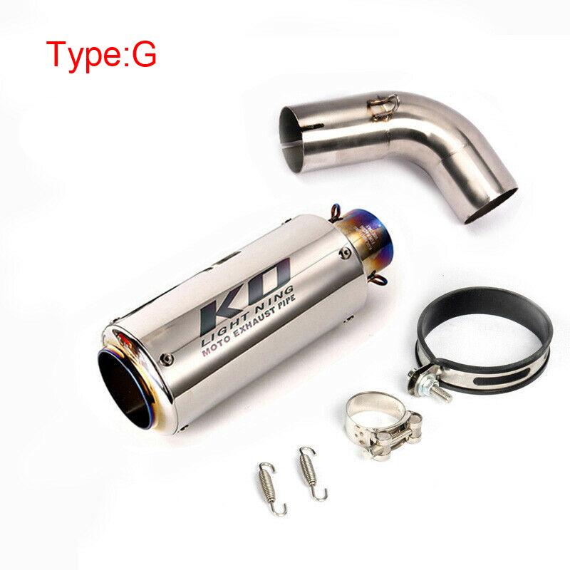 For Honda CB1000R 2009-2018 Motorcycle Exhaust System 51mm Muffler Pipe Middle Connect Link Tips Stainless Steel Slip On